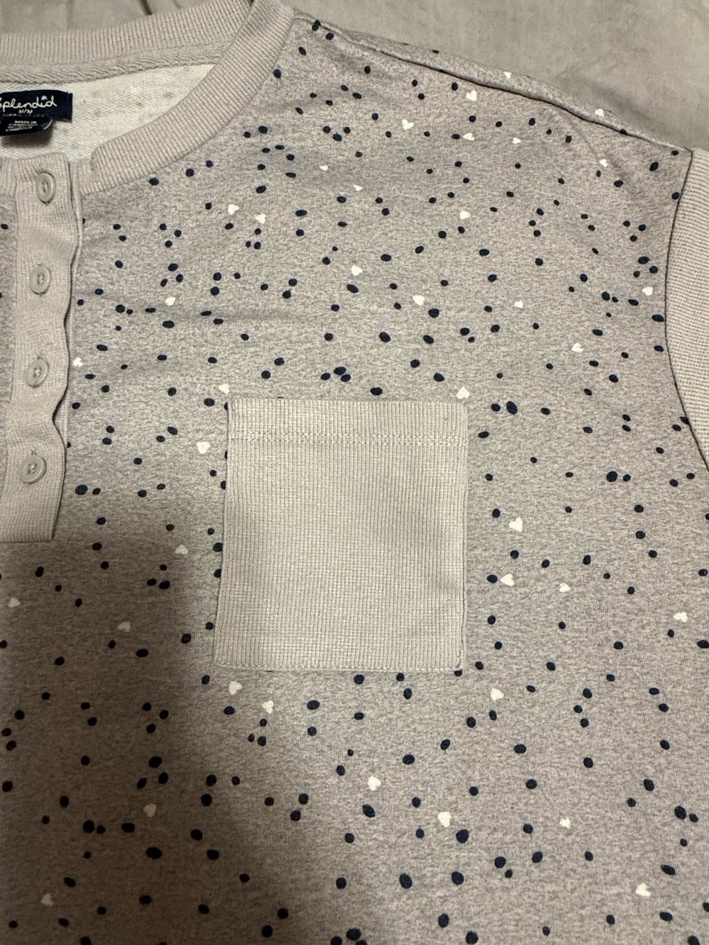 Splendid Pajamas Grey Speckled Pajamas Lounge set with Pockets size M - Picture 11 of 12
